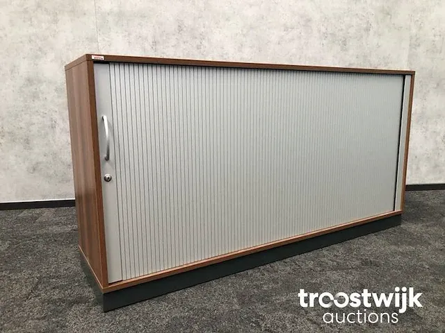 Lage roldeurkast - toscaans noten - afbeelding 6 van  8