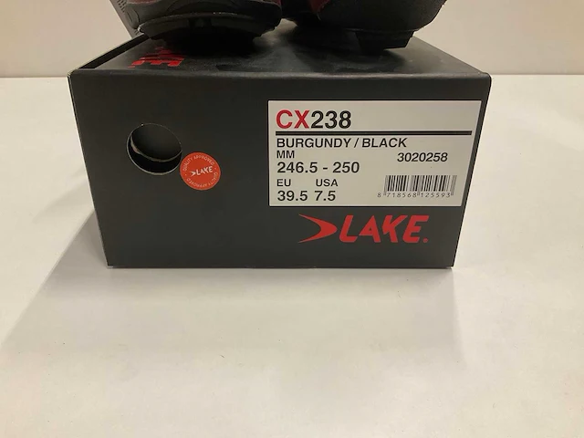 Lake cx238 burgundy/black maat 39.5 - afbeelding 4 van  4