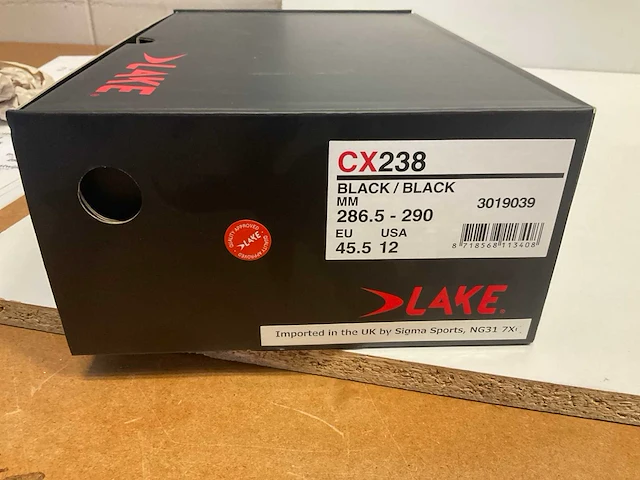 Lake cx238 fietsschoenen maat 45.5 - afbeelding 4 van  4