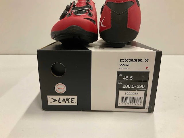 Lake cx238-x wide red/white maat 45.5 - afbeelding 4 van  4