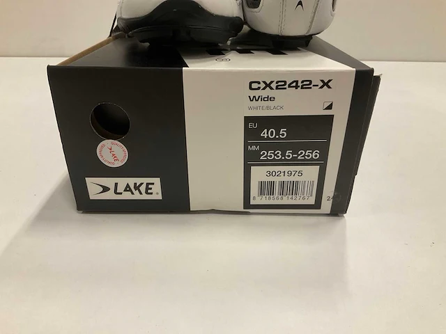 Lake cx242-x wide white/black maat 40.5 - afbeelding 4 van  4