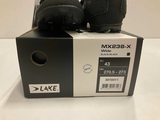 Lake mx238-x wide black maat 43 - afbeelding 4 van  4