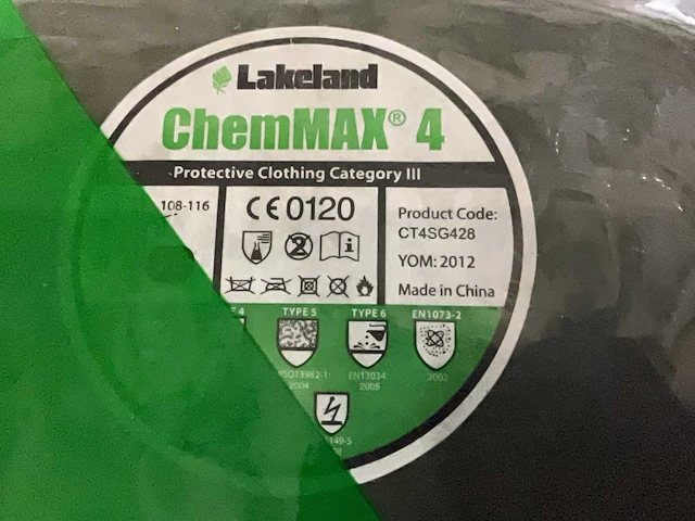 Lakeland chemmax 4 industriële overalls - afbeelding 5 van  6