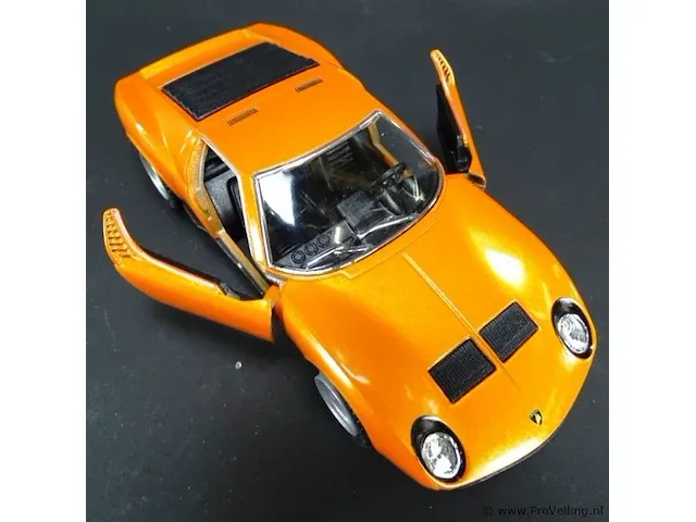 Lamborghini miura p400sv (1971) oranje - afbeelding 5 van  5