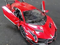 Lamborghini veneno rood\ - afbeelding 3 van  5