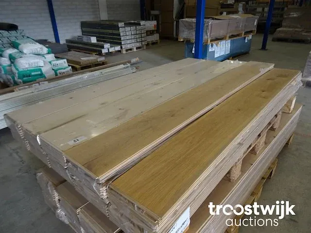 Lamelparket eiken, ca 25 m2 - afbeelding 1 van  3