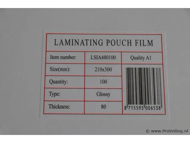 Laminating pouch film - 6 stuks - afbeelding 3 van  3