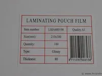 Laminating pouch film - 6 stuks - afbeelding 3 van  3