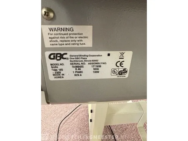 Lamineermachine gbc, artic titan 165 - afbeelding 9 van  10