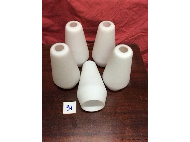 Lampenkappen vintage 5stuks - afbeelding 1 van  2