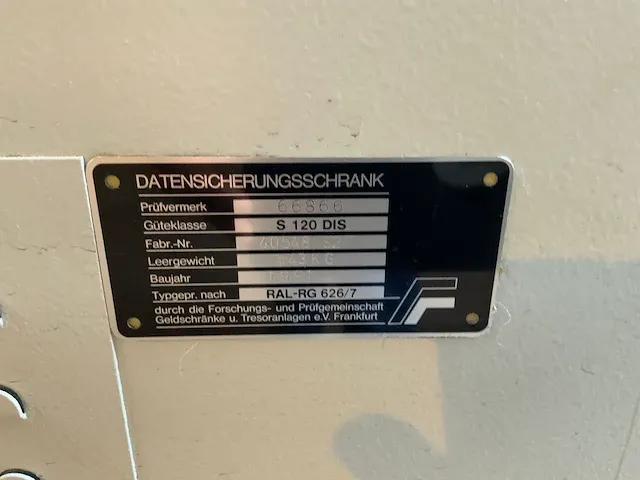 Lampertz s 120 dis data safe - afbeelding 5 van  5
