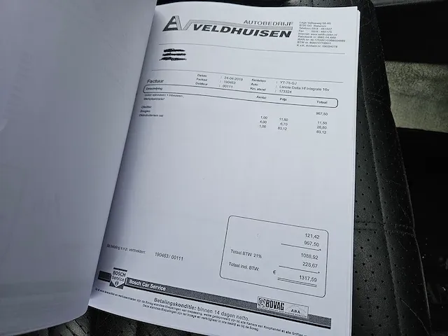 Lancia - delta - 2.0-16v hf integrale - yt-75-gj - origineel nederlands - afbeelding 29 van  36