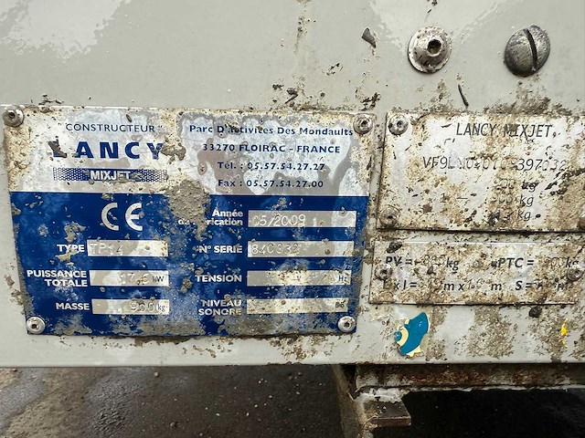 Lancy - 2009 - mixjet tp14 - betonpomp - afbeelding 8 van  16