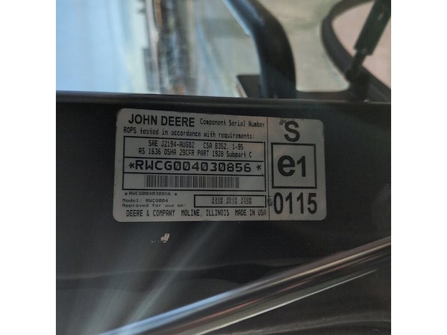 Land- of bosbouwtrekker, john deere, 3320, 2012 - afbeelding 36 van  41