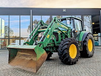 Land- of bosbouwtrekker met voorlader en grondbak john deere, 6230 premium, bouwjaar 2007 - afbeelding 1 van  46