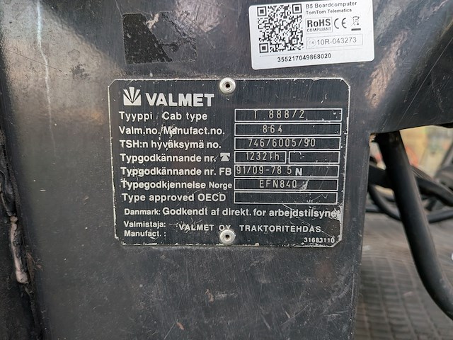 Land- of bosbouwtrekker, valmet, 6300, 1986 - afbeelding 37 van  42