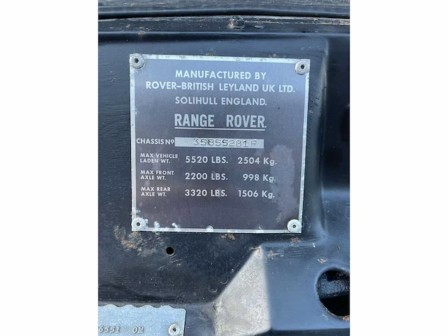 Land rover - 1979 - range rover - 3.5 v8 - 63-jlx-4 - afbeelding 21 van  28