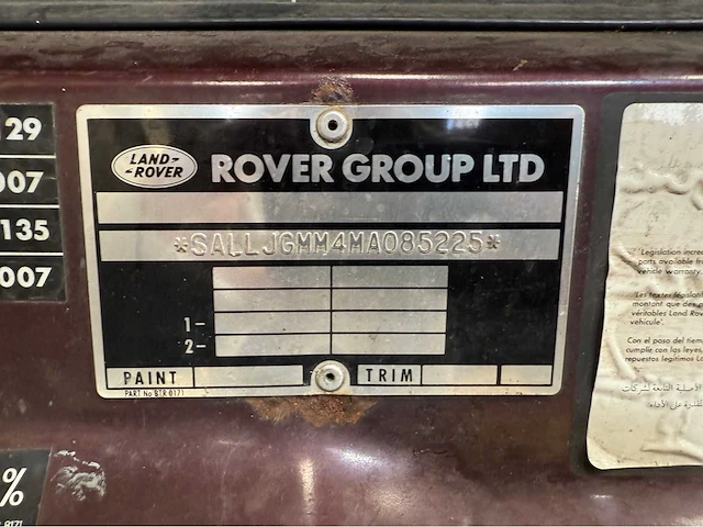 Land rover - discovery - personenauto - 1995 - afbeelding 31 van  33