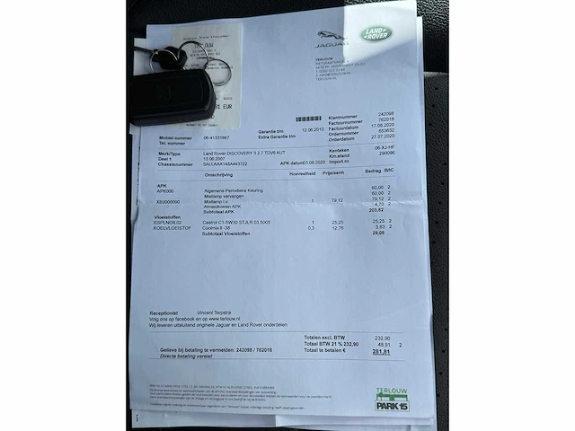 Land rover discovery 2.7 tdv6 hse origineel nederlands nap 06-xj-hf - afbeelding 37 van  44