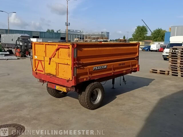 Landbouw aanhanger kipper peecon, kw4000, bouwjaar 1990 | ljz-95-j - afbeelding 14 van  18