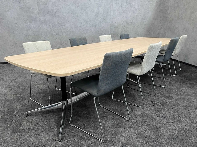 Lande - 8 persoons design conferentieset 370x120 - afbeelding 1 van  30