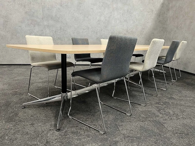 Lande - 8 persoons design conferentieset 370x120 - afbeelding 23 van  30