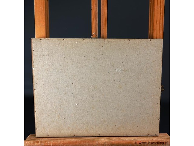 Landelijk tafereel in houten lijst - afbeelding 5 van  5