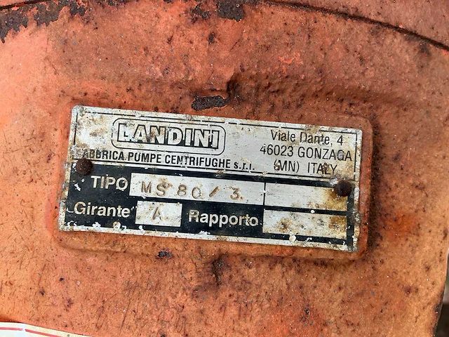 Landini ms80/3 beregeningspomp - afbeelding 4 van  12