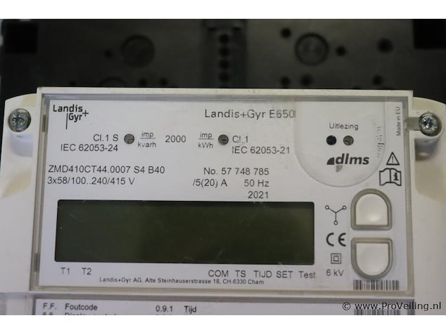 Landis + gyr e650 energiemeter - afbeelding 3 van  3