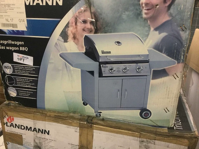 Landmann - 12739 bk - gasgrillwagen bbq - afbeelding 2 van  6