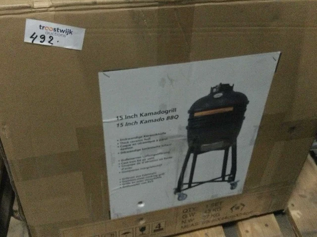 Landmann - kamado s 15 inch. - kamado houtskool bbq 15 inch. - afbeelding 4 van  4