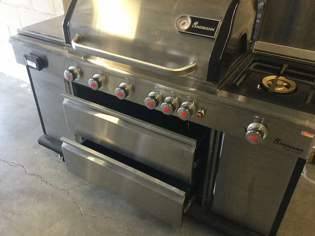Landmann - triton maxx - gas bbq met lades - afbeelding 3 van  5