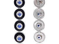 Lange oorbellen met kyanieten en natuurlijk diamanten - afbeelding 3 van  6