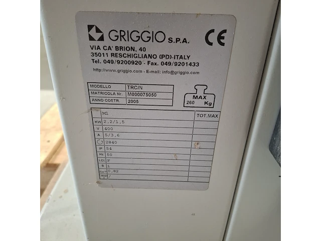 Langgat boormachine, griggio, trc/n, 2005 - afbeelding 5 van  16