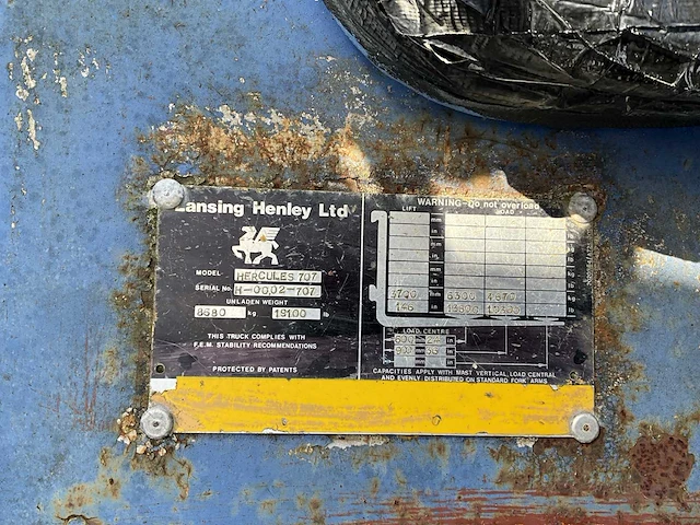 Lansing henley hercules 707 vorkheftruck - afbeelding 10 van  20