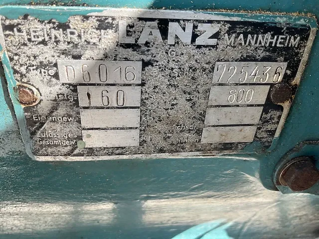 Lanz bulldog - d6016 - oldtimer tractor - afbeelding 19 van  26