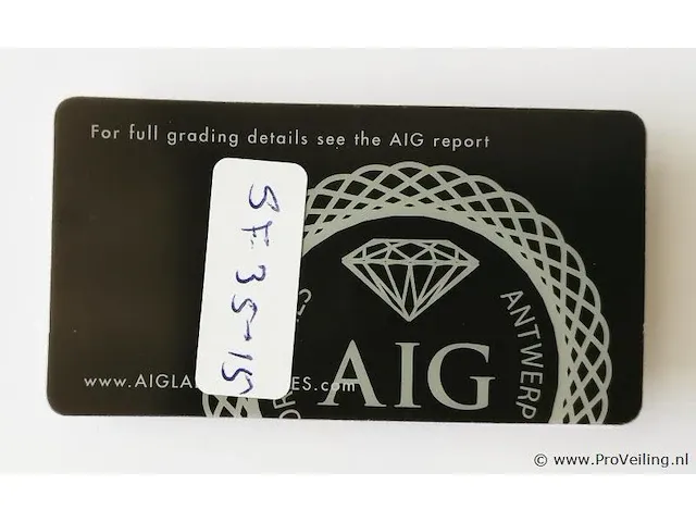 Lapis lazuli 3.66ct aig certified - afbeelding 2 van  4