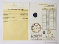 Lapis lazuli 3.66ct aig certified - afbeelding 4 van  4