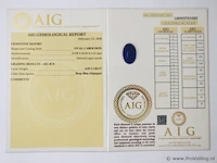 Lapis lazuli 6.83ct aig certified - afbeelding 3 van  3