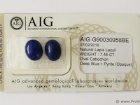 Lapis lazuli 7.48ct aig certified