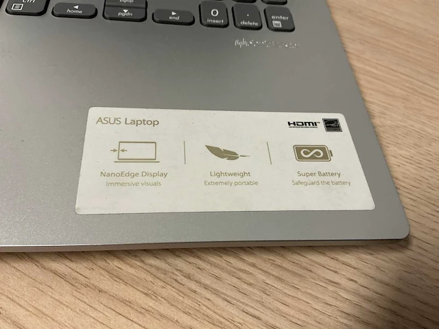 Laptop - asus vivobook x509dap - afbeelding 4 van  8