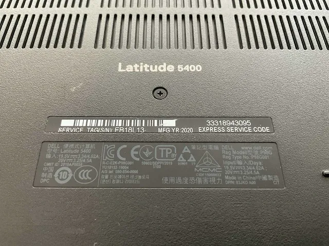 Laptop - dell - latitude 5400 - afbeelding 6 van  6