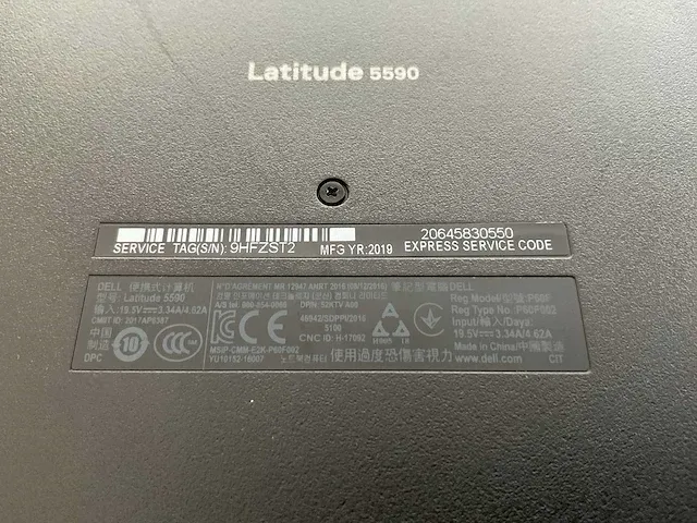 Laptop - dell - latitude 5590 - afbeelding 7 van  7