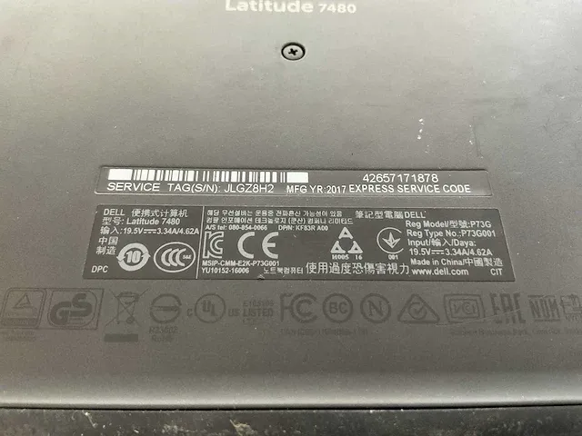 Laptop - dell - latitude 7480 - afbeelding 7 van  7
