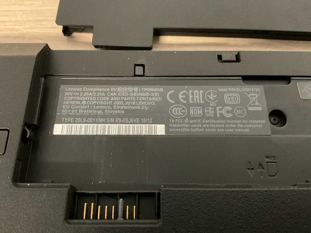 Laptop - lenovo - 20l9001ymh - afbeelding 6 van  6
