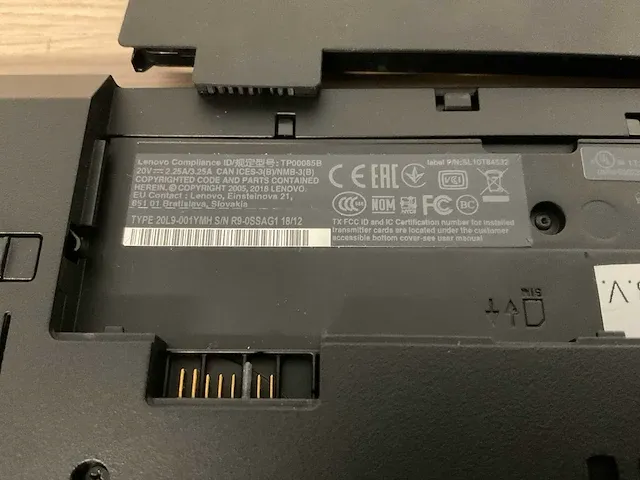Laptop - lenovo - 20l9001ymh - afbeelding 6 van  6