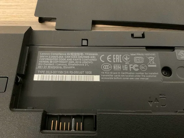 Laptop - lenovo - 20l9001ymh - afbeelding 7 van  7