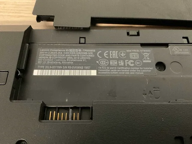 Laptop - lenovo - 20l9001ymh - afbeelding 7 van  7