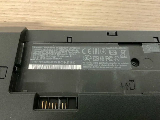 Laptop - lenovo - 20l9001ymh - afbeelding 7 van  8