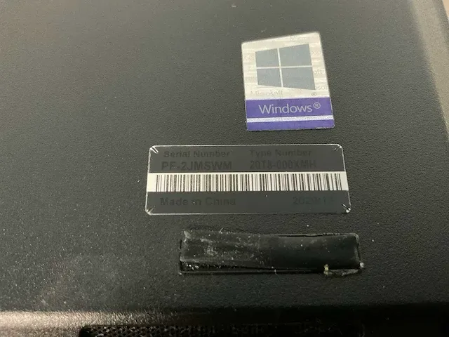 Laptop - lenovo - 20t8000xmh - afbeelding 7 van  7